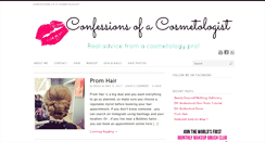Desktop Screenshot of confessionsofacosmetologist.com